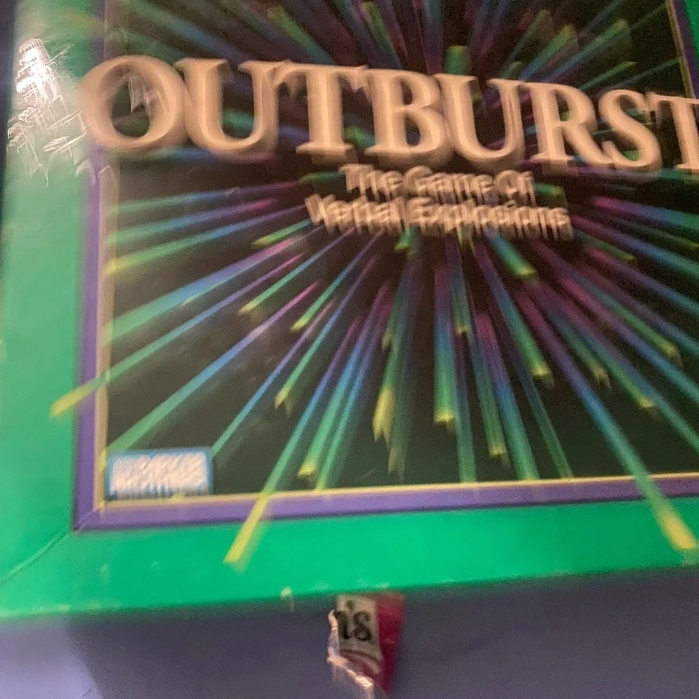 Outburst Family Party Game by Parker Brothers — Black & Teal